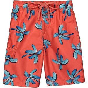 Kanu Surf Boys' Viper Quick Dry UPF 50 Swim Trunk, Palm Beach Coral, X-Large